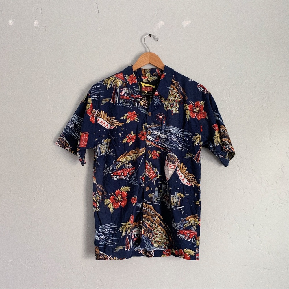 In-n-Out Burger Hawaiian Button Down Shirt